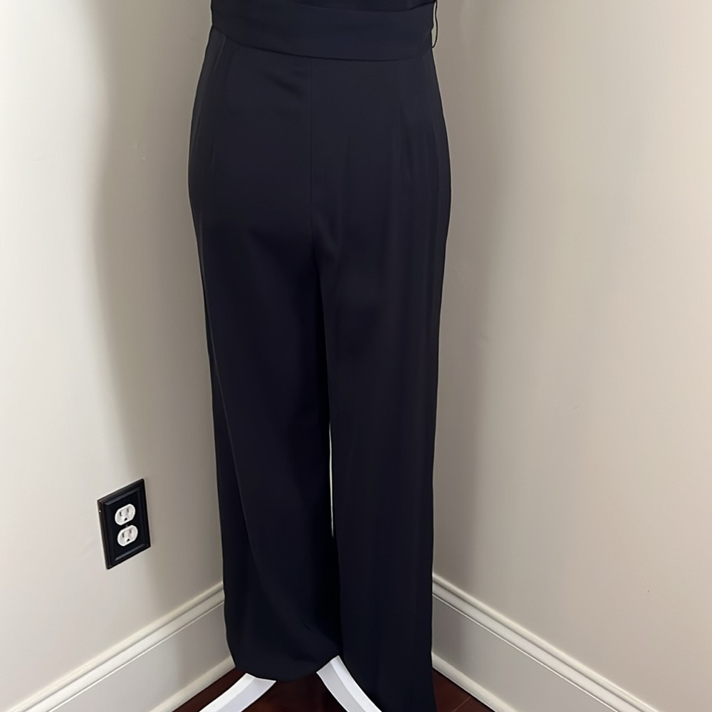 🆕 ANTONIO MELANI Black Jumpsuit with Sweetheart Neckline and Wide-Leg - Picture 13 of 17